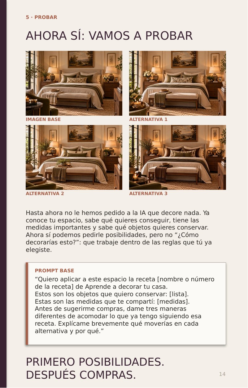 Página real del ebook Decora con IA: alternativas visuales generadas con IA